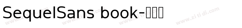 SequelSans book字体转换